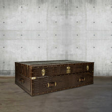 Load image into Gallery viewer, Streamer Trunk Coffee Table - Vintage Brown