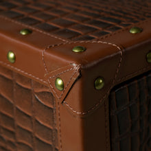 Load image into Gallery viewer, Streamer Trunk Plasma TV Console - Vintage Brown