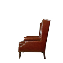 Load image into Gallery viewer, Heritage Wing Reading Chair with Foot Stool