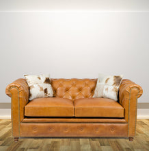 Load image into Gallery viewer, Gentleman's Club Two Seater Chesterfield Sofa