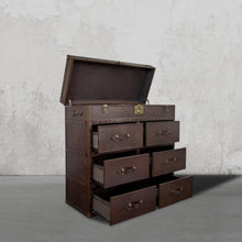 Load image into Gallery viewer, Streamer Trunk Chest of Drawers - Espresso Brown