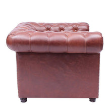 Load image into Gallery viewer, Gentleman's Club Single Seater Chesterfield Sofa