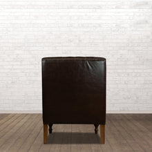 Load image into Gallery viewer, Churchill Leather Reading Chair with Foot Stool