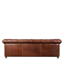 Load image into Gallery viewer, Gentleman’s Club Three Seater Chesterfield Sofa