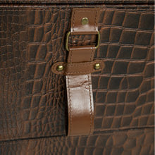 Load image into Gallery viewer, Bed Side Table with Top Open - Vintage Brown Tan