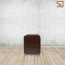 Load image into Gallery viewer, Bed Side Table Large - Vintage Brown