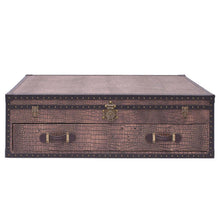 Load image into Gallery viewer, Vintage Streamer Trunk Coffee Table