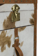 Load image into Gallery viewer, Hair-on Leather Bed Side Table