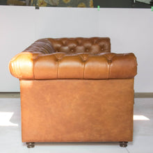 Load image into Gallery viewer, Gentleman's Club Three Seater Chesterfield Sofa