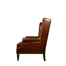 Load image into Gallery viewer, Heritage Wing Reading Chair with Foot Stool