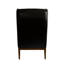 Load image into Gallery viewer, Manhattan High Back Wing Chair - Black