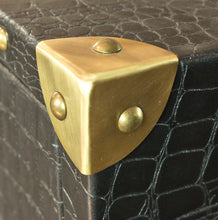 Load image into Gallery viewer, The Edwardian Study Desk in Black Leather