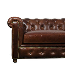 Load image into Gallery viewer, Gentleman’s Club Three Seater Chesterfield Sofa