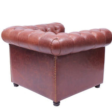 Load image into Gallery viewer, Gentleman's Club Single Seater Chesterfield Sofa