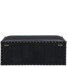 Load image into Gallery viewer, Long Seating and Storage Trunk - Black