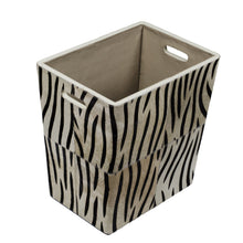 Load image into Gallery viewer, Sofia Genuine Hair-on Leather 20 L Laundry Bin