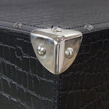 Load image into Gallery viewer, Vintage Trunk Coffee Table in Black Leather