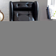 Load image into Gallery viewer, Manhattan High Back Wing Chair - Black