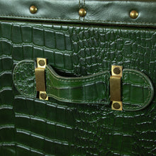 Load image into Gallery viewer, Vintage Trunk Cabinet - Bottle Green