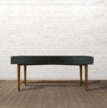 Load image into Gallery viewer, The Edwardian Study Desk in Black Leather
