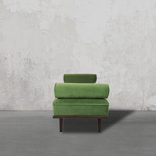Load image into Gallery viewer, Nordic Bench - Green Fabric