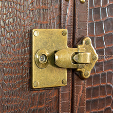 Load image into Gallery viewer, Heritage Trunk Bar Cart - Vintage Brown Tan