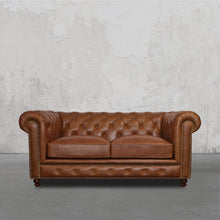 Load image into Gallery viewer, Gentleman's Club Two Seater Chesterfield Sofa