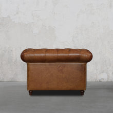 Load image into Gallery viewer, Gentleman's Club Single Seater Chesterfield Sofa