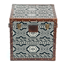 Load image into Gallery viewer, Tribal Textile Mini Trunk