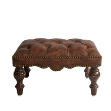 Load image into Gallery viewer, Churchill Leather Reading Chair with Foot Stool