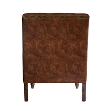 Load image into Gallery viewer, Churchill Leather Reading Chair with Foot Stool