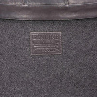 Stilettos Pouf with Charcoal Black Leather Top