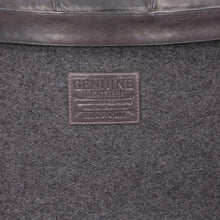 Load image into Gallery viewer, Stilettos Pouf with Charcoal Black Leather Top
