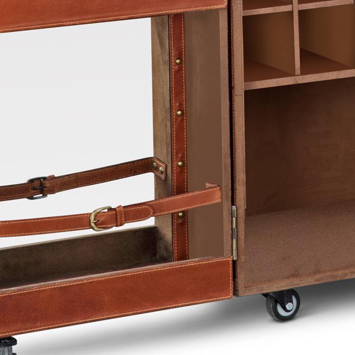 Heritage Bar Cart - Vintage Tan