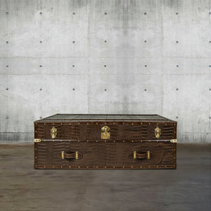 Streamer Trunk Coffee Table - Vintage Brown
