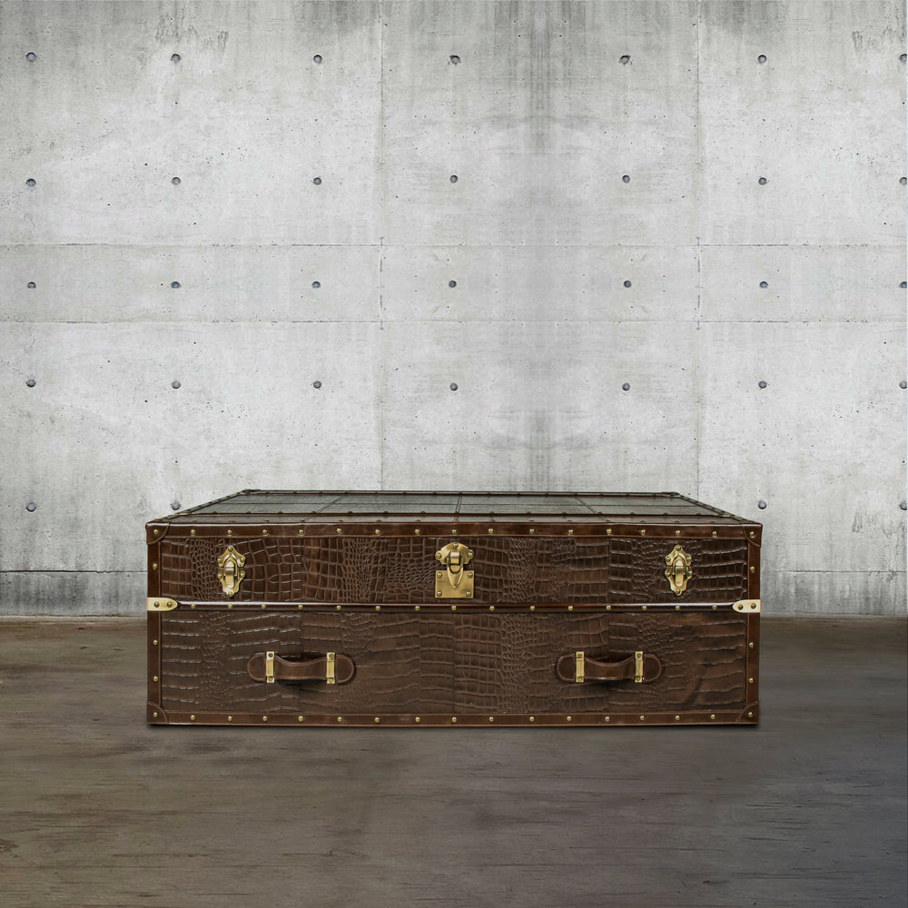 Streamer Trunk Coffee Table - Vintage Brown