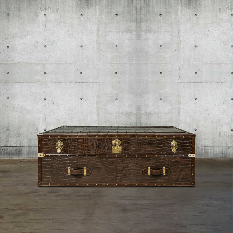 Streamer Trunk Coffee Table - Vintage Brown
