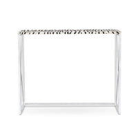 Console Table in Hair-on Leather