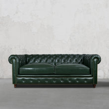 Load image into Gallery viewer, Gentleman&#39;s Club Three Seater Chesterfield Sofa
