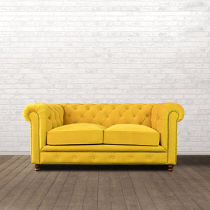Gentleman's Club Two Seater Chesterfield Sofa