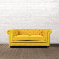Gentleman's Club Two Seater Chesterfield Sofa