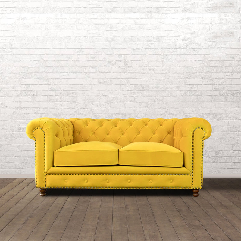 Gentleman's Club Two Seater Chesterfield Sofa