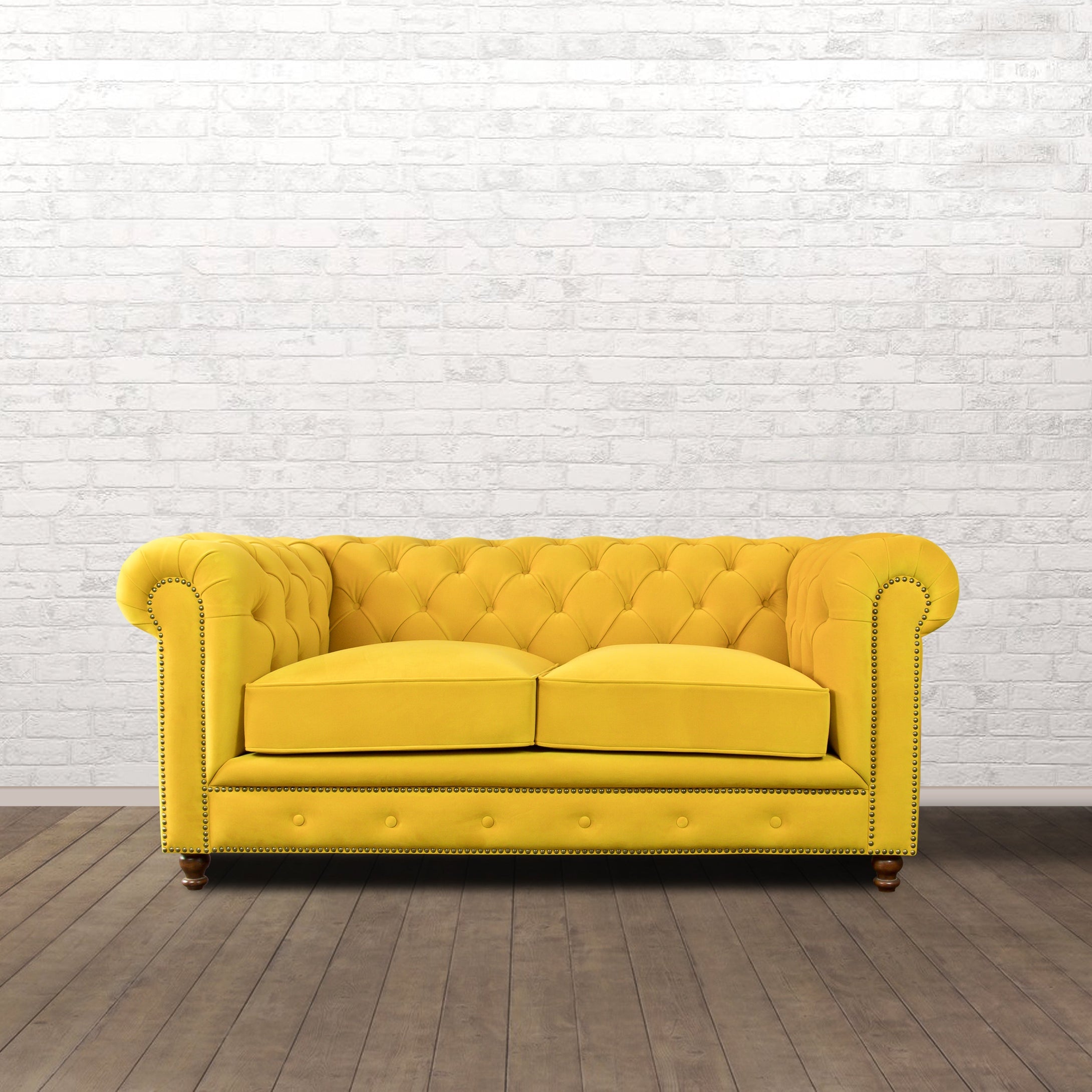 Gentleman's Club Two Seater Chesterfield Sofa