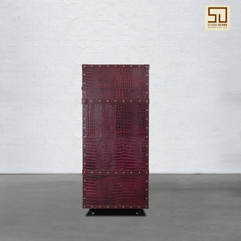 Single Door Trunk Bar - Burgundy