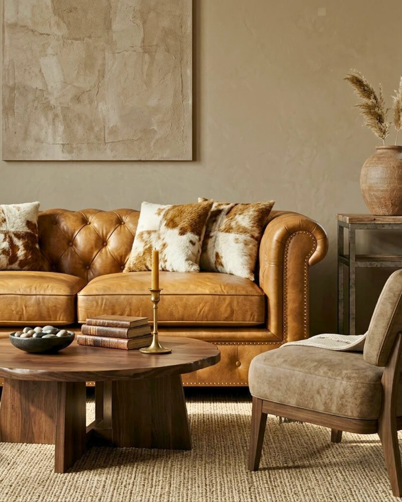 Gentleman's Club Two Seater Chesterfield Sofa