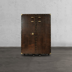 Heritage Trunk Bar - Vintage Brown