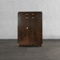 Heritage Trunk Bar - Vintage Brown
