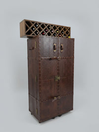 Heritage Bar Cabinet 6 ft - Vintage Brown