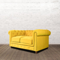 Gentleman's Club Two Seater Chesterfield Sofa