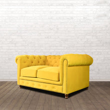 Load image into Gallery viewer, Gentleman&#39;s Club Two Seater Chesterfield Sofa
